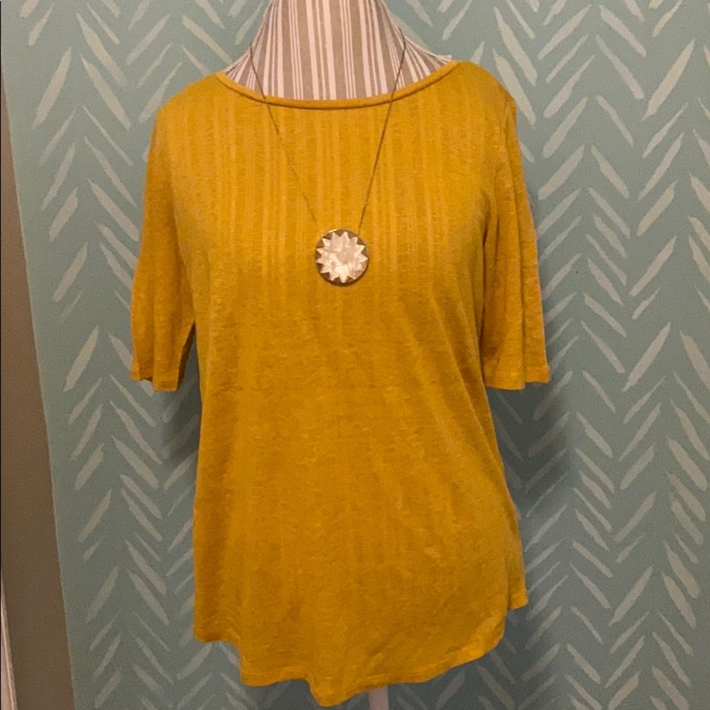 NWT Ann Taylor LOFT Linen Shirt Size M